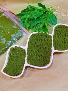 عکسی از دستور سبزی مخصوص قورمه سبزی