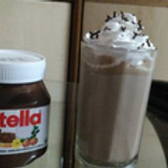 A picture of Nutella Shake (Without Ice-Cream).
