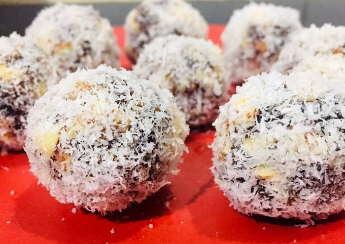 Recipe of Super Quick Homemade Dates and coconut laddoo