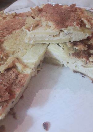 Una foto de Tortilla de avena con manzana 🍏