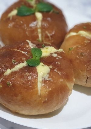 Foto resep 203. Korean Garlic Bread w/homemade creamcheese (versi ekonomis)