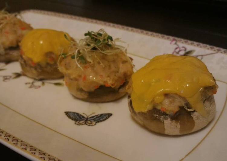 Chicken stuffed mushroom