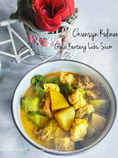 Foto resep Gulai Kentang Labu Siam