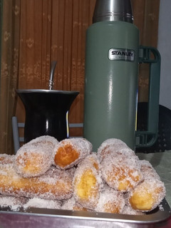 Una foto de Churros amasado