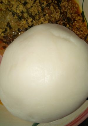 A picture of Pounded yam.