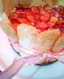 Torta Charlotte con mousse de frutilla