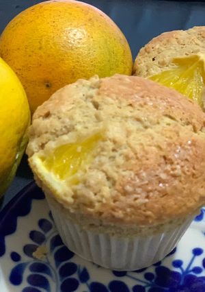 Una foto de Panqué de avena y naranja