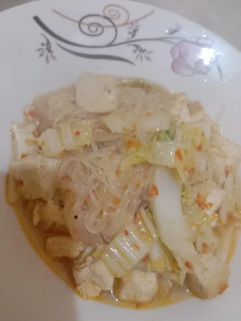 Cara Gampang Membuat Resep Tumis sawi putih+tahu dan soun yang Lezat Anti Ribet, Uenak Banget