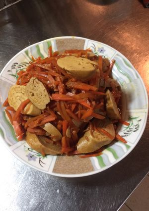 紅蘿蔔炒素雞 的食譜成品照片