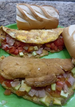 Una foto de Omelette básico