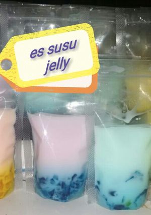 Foto resep Es Susu Jelly