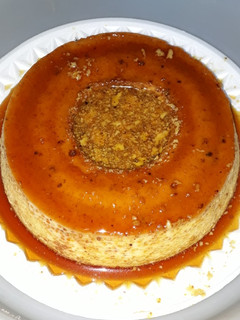 Una foto de Flan de leche condensado