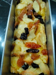 Foto resep Puding roti tawar panggang (bread pudding)