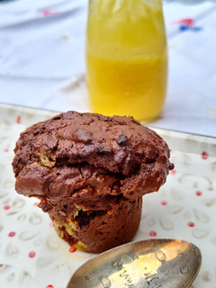 Une photo de Muffins chocolat patate douce