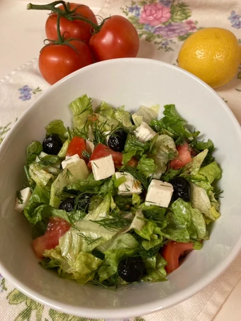 Easy Way Make Feta Salad/Salad Keju Feta the  Makes Drooling Really delicious