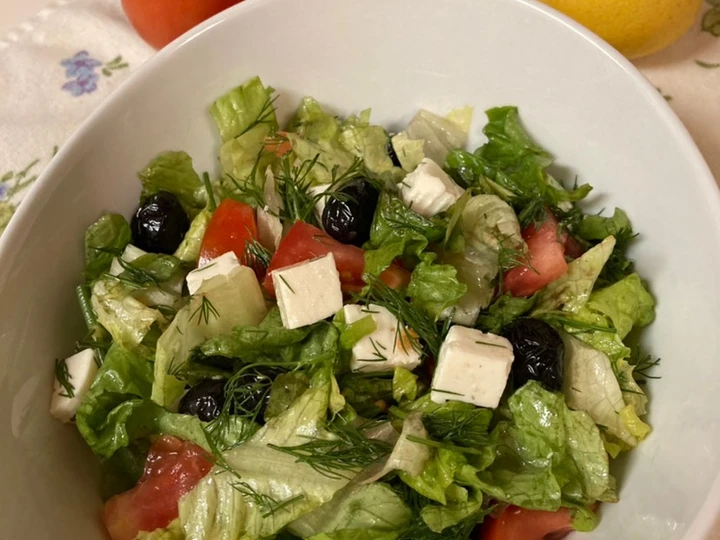 Easy Way Make Feta Salad/Salad Keju Feta the  Makes Drooling Really delicious