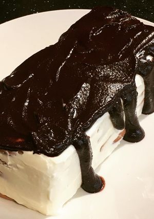 Una foto de Tarta de limón y galletas