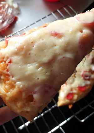 Foto resep Pizza teflon (no egg, no ulen, no mixer, no oven)