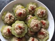 A picture of bitter melon with pork