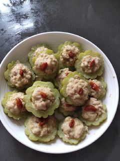 A picture of Steam Bitter Melon with Pork.