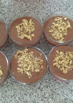 Una foto de Postre de chocolate y frambuesas