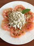 Bull's heart tomato with Feta cheese Turkish style