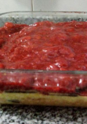 Una foto de Falso chessecake a mi manera