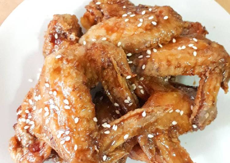 Resep Tebasaki chicken wing (sayap ayam goreng ala Jepang), Laziss