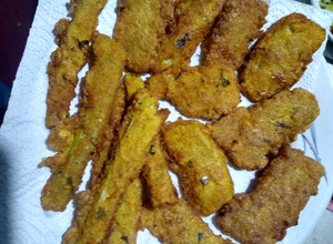 Una foto de Milanesas de Tallo de Brócoli