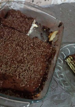 عکسی از دستور کیک یخچالی