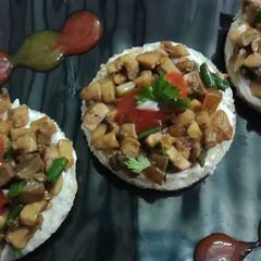 A picture of Mushroom croustades.