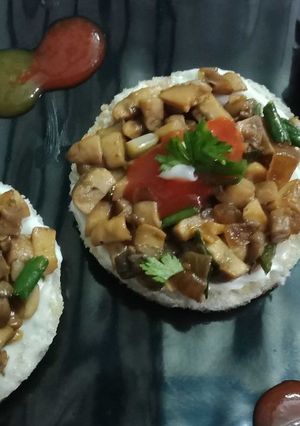 A picture of Mushroom croustades.