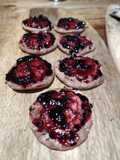 Chocolate Blackcurrant Flat bread