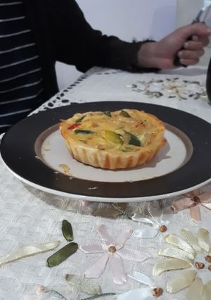 Una foto de Tartas de zapallitos individuales. grace