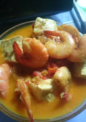 Foto resep Gulai udang tahu khas padang