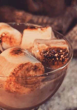 عکسی از دستور شیر کاکائو داغ با مارشمالو