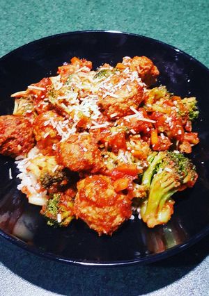 A picture of Healthy Low Fat Turkey Meatballs.