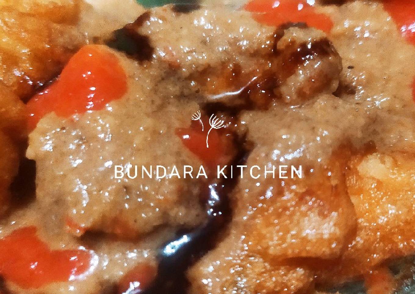 Batagor Simple dengan Saos Kacang