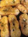 Pan de ajo con cilantro