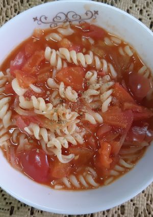 รูปของ Tomato Fusilli Pasta Soup