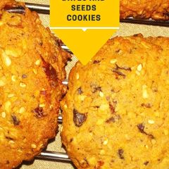 A picture of Gluten free oats choco and Dates cookies #bakingforkids #contest.