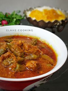 عکسی از دستور خورشت بامیه