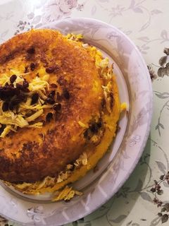 عکسی از دستور ته چین مرغ