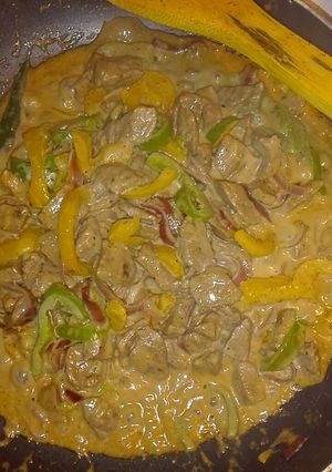 صورة لوصفة ساندويش اللحم بالكريمة والموزاريلا 🌯🍖