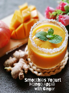 Foto resep Smoothies Yogurt Mango Apple with Ginger