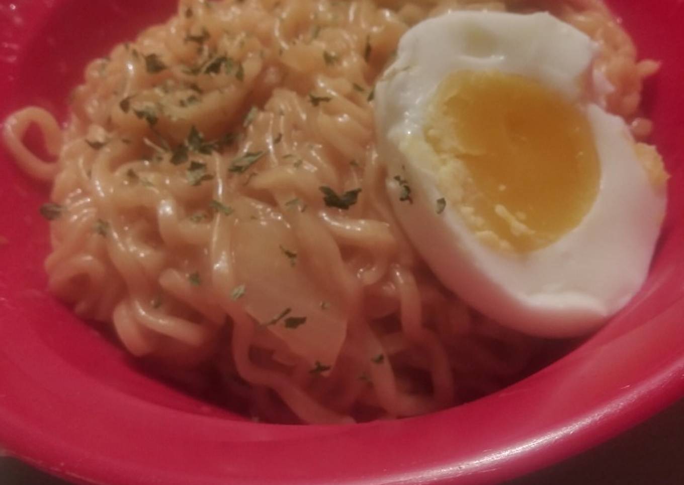 Busy mom's creamy ramen