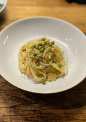 A picture of Creamy courgette pasta.