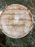 Crostata con crema di pistacchio e rum