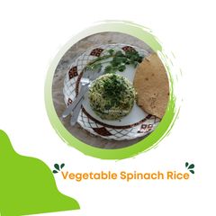A picture of Spinach rice.