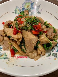 รูปของ ผัดกะเพราหมูหมัก